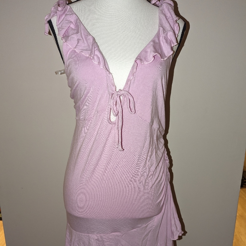 Wild Fable Pink Ruffle Dress (Size: Medium) - Picture 7 of 8